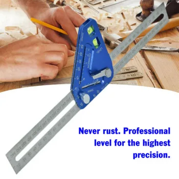 

Marking Angle Ruler Measure Rustproof Woodworking Tool Multifunctional