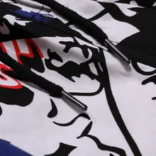 Осень и зима новые мужские модные повседневные штаны с принтом граффити эластичные штаны на шнуровке облегающие мужские повседневные Комбинезоны