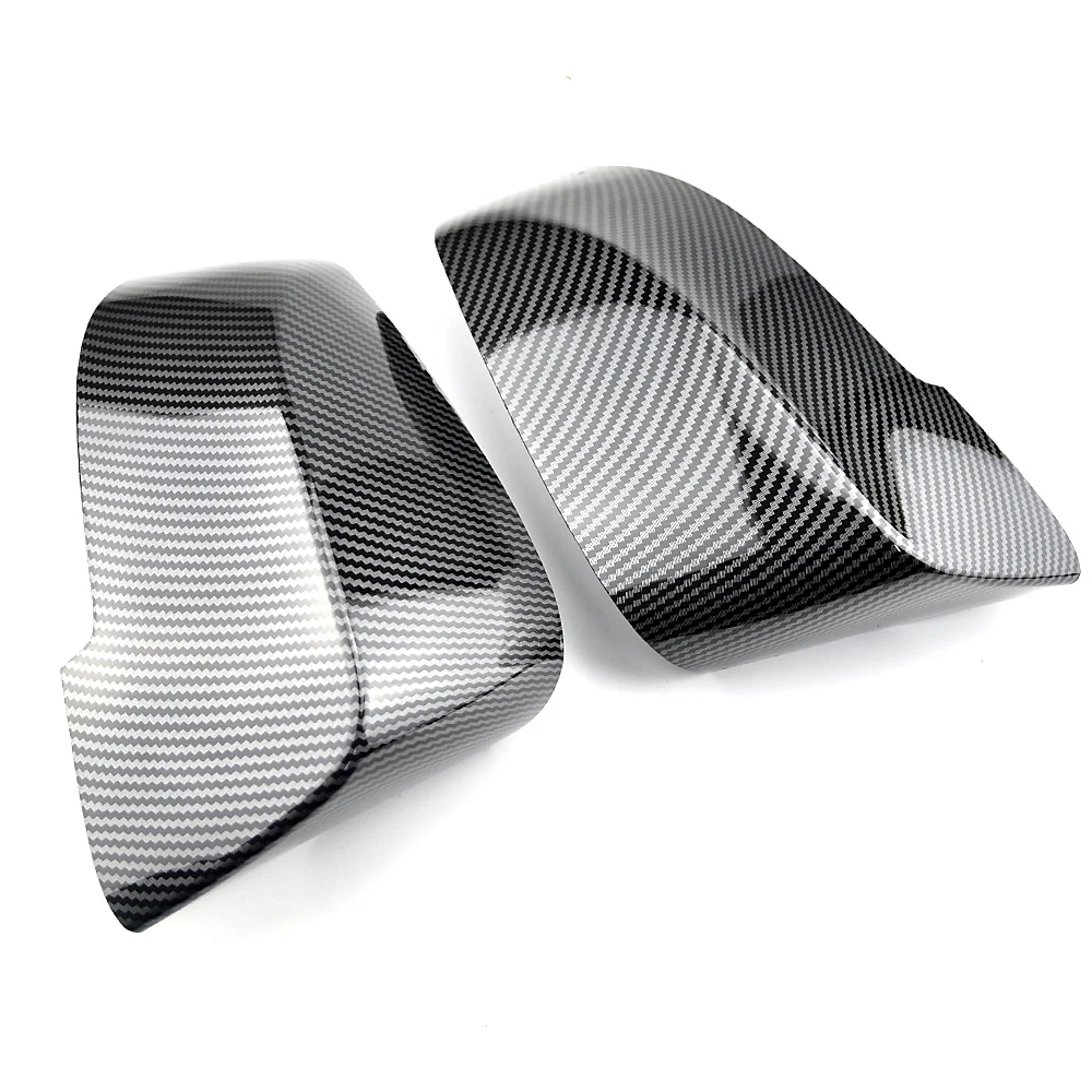 

For BMW 5 6 7 Series Black mirror cover F10 F11 F18 F07 F12 F13 F06 F01 F02 F03 F04 LCL Carbon fiber pattern mirror cover