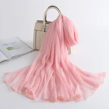 

Spring and summer 2020 new women's Silk Scarf fashion sun beach towel air conditioning room Shawl Scarf silk scarf winter scarf