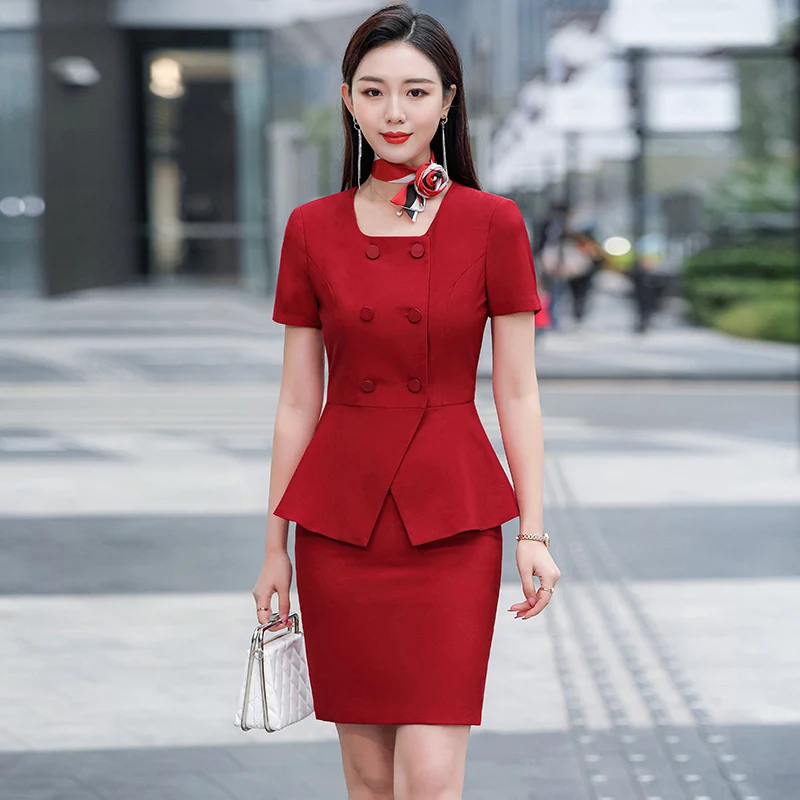 Formal OL Style Pantsuits for Women Business Work Wear with