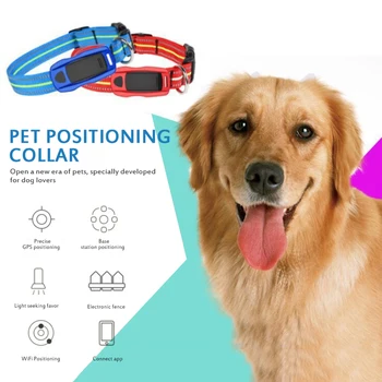 

Pet locator collars GPS Tracking Multiple Location Collars IP65 Collars Dog Supplies fashion pet collar product Blue/Red Collars