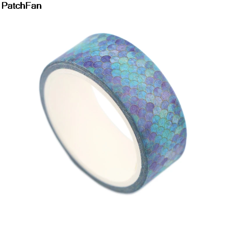 Patchfan Красочные капли воды 90s забавные DIY Скрапбукинг дети Бумага васи маскирования клейкие ленты Печатный шаблон стикер Пастер A2389