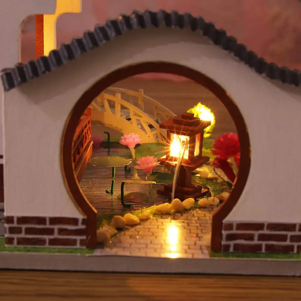 DIY кукольный домик набор 3D ручной работы китайский древний строительный дом для девочки на день рождения подарок ко Дню Святого Валентина домашний Декор Ремесло Коллекционное