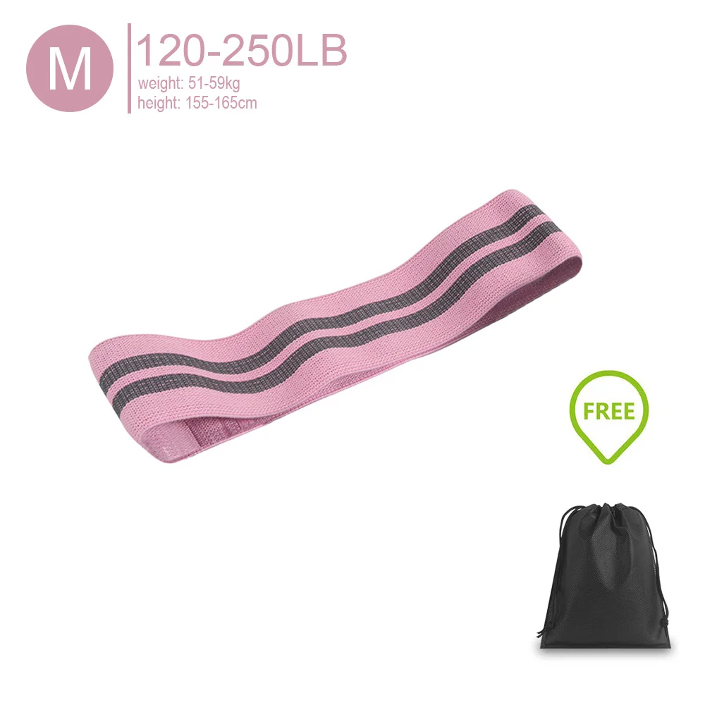Pink M Эластичная лента для фитнеса, Резиночки для йоги, тренировочная резинка, кольцевая лента, тренировочная эластичная лента для занятий спортом, расширитель - Цвет: Pink M
