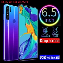 Cheap Phone Smartphone Android 4G  P30pro Cellphones European Asian Version 6.5 Inch Dual Sim Unlocked Water Drop Screen