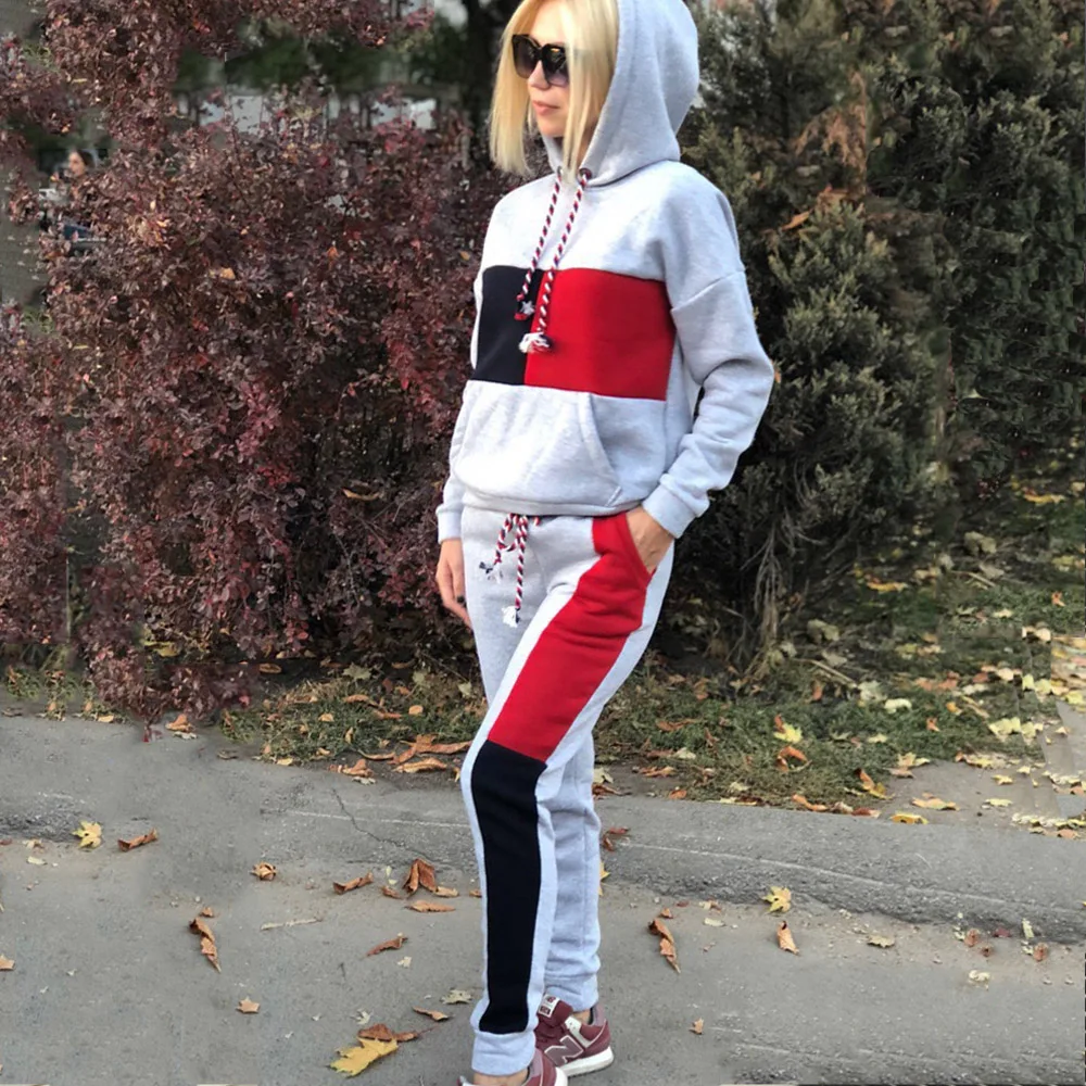 

Matching Sets Hoodie Two Piece Pants Set Tracksuit Ropa Deportiva Mujer Women Summer Clothes Fashion Roupas Feminina Streetwear