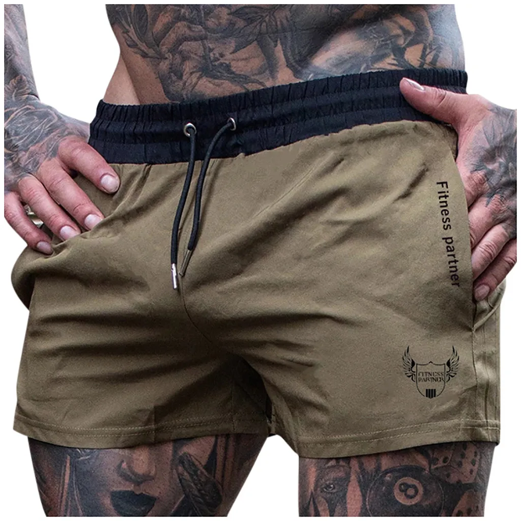 

Men Sporting Beaching Shorts Trousers Bodybuilding Sweatpants Fitness Short Jogger Casual Gyms Men Short 2020