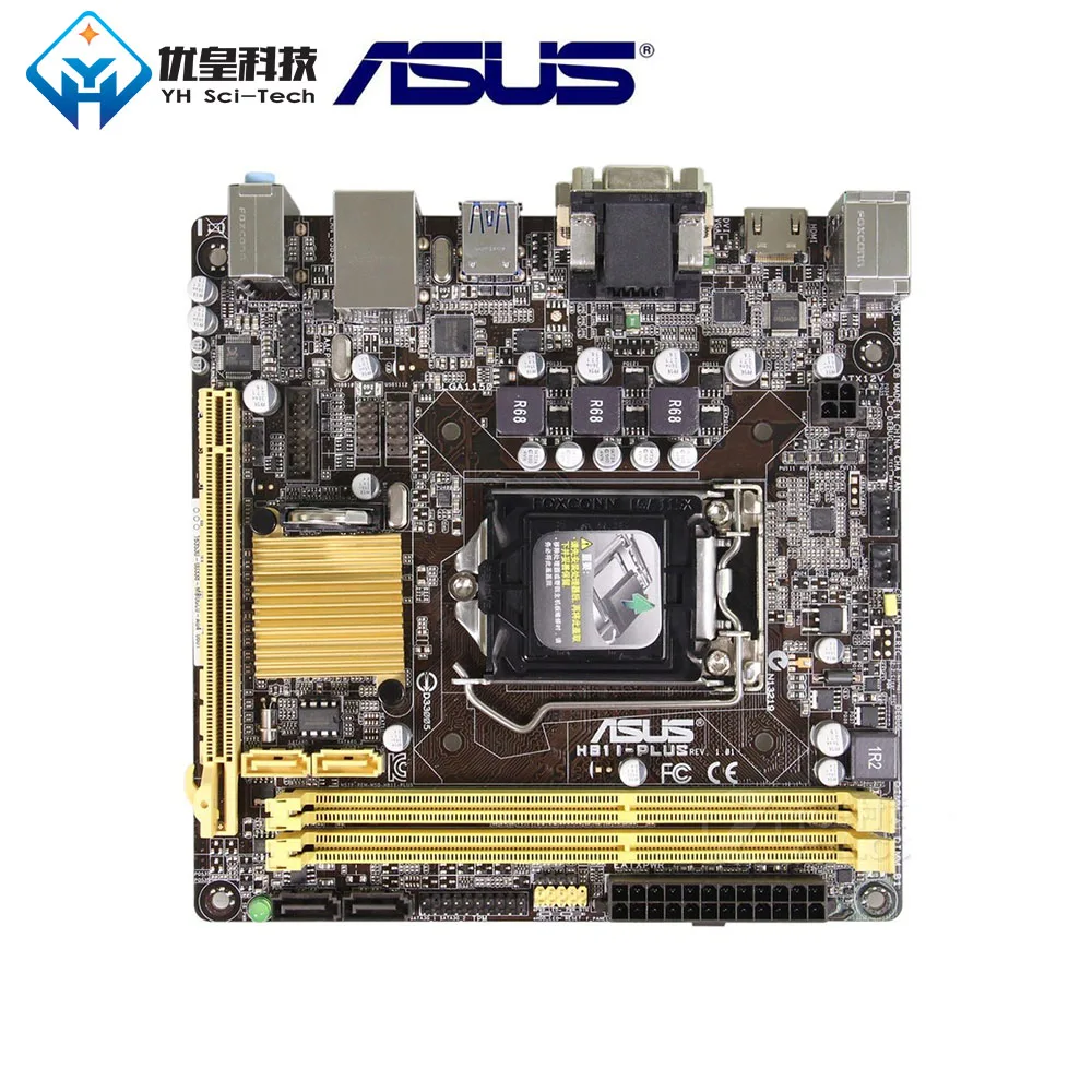 

Asus H81I-PLUS Intel H81 Original Used Desktop Motherboard LGA 1150 Core i7/i5/i3/Pentium/Celeron DDR3 16G Mini-ITX