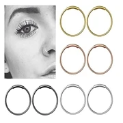 

1Pcs Surgical Steel Captive Bead Ring Ear Hoop Nose Ring Loop Ear Tragus Cartilalge Piercing Ring Body Jewelry Earring