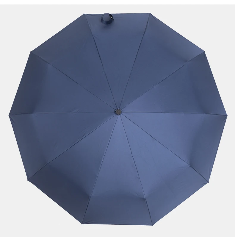 Большой мужской зонт с защитой от ультрафиолета, полностью автоматический зонт для деловых мужчин, Ветрозащитный складной зонтик с 10 ребрами, дождевик Chuva