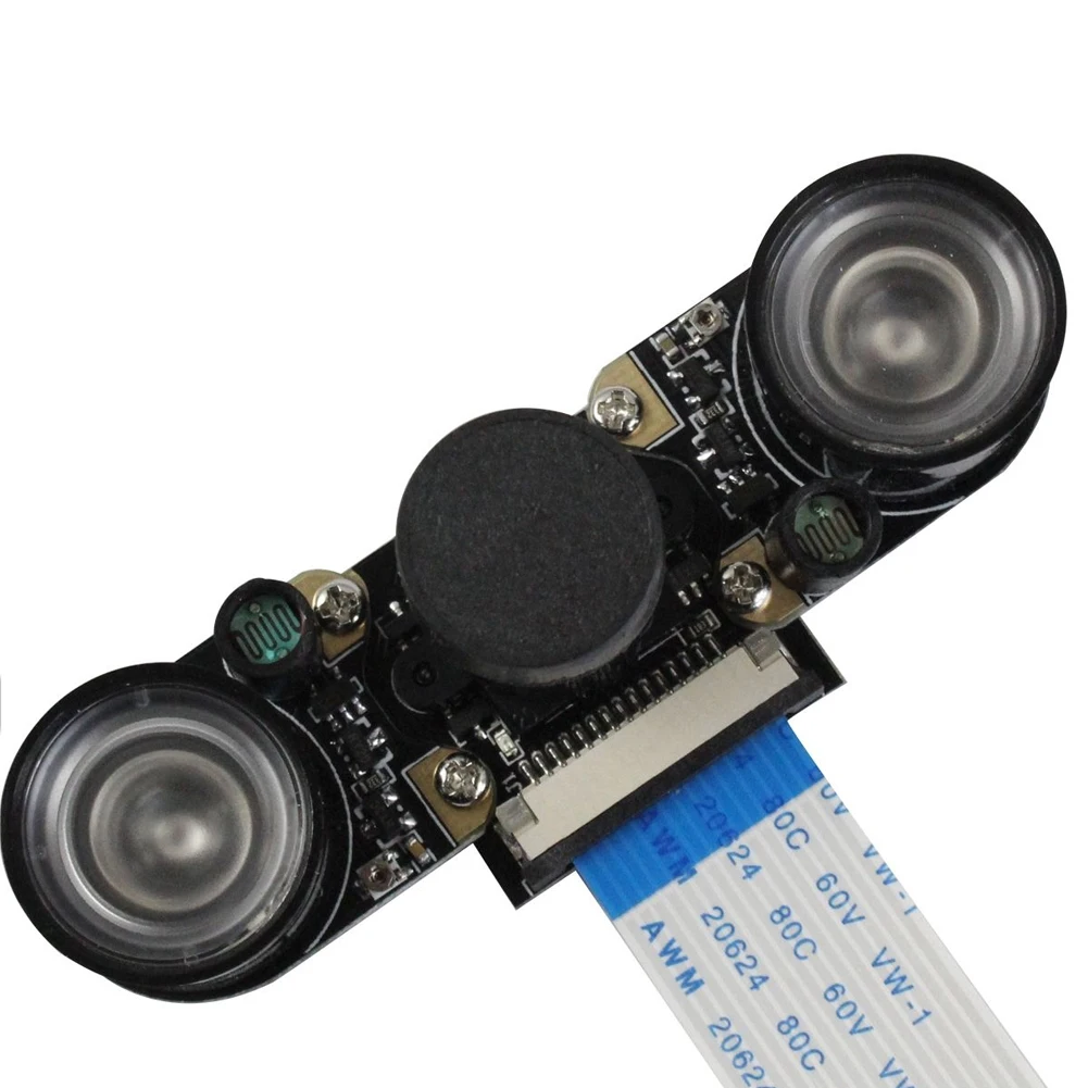 Новая камера ночного видения и 2 шт инфракрасного света для Raspberry Pi3/2B