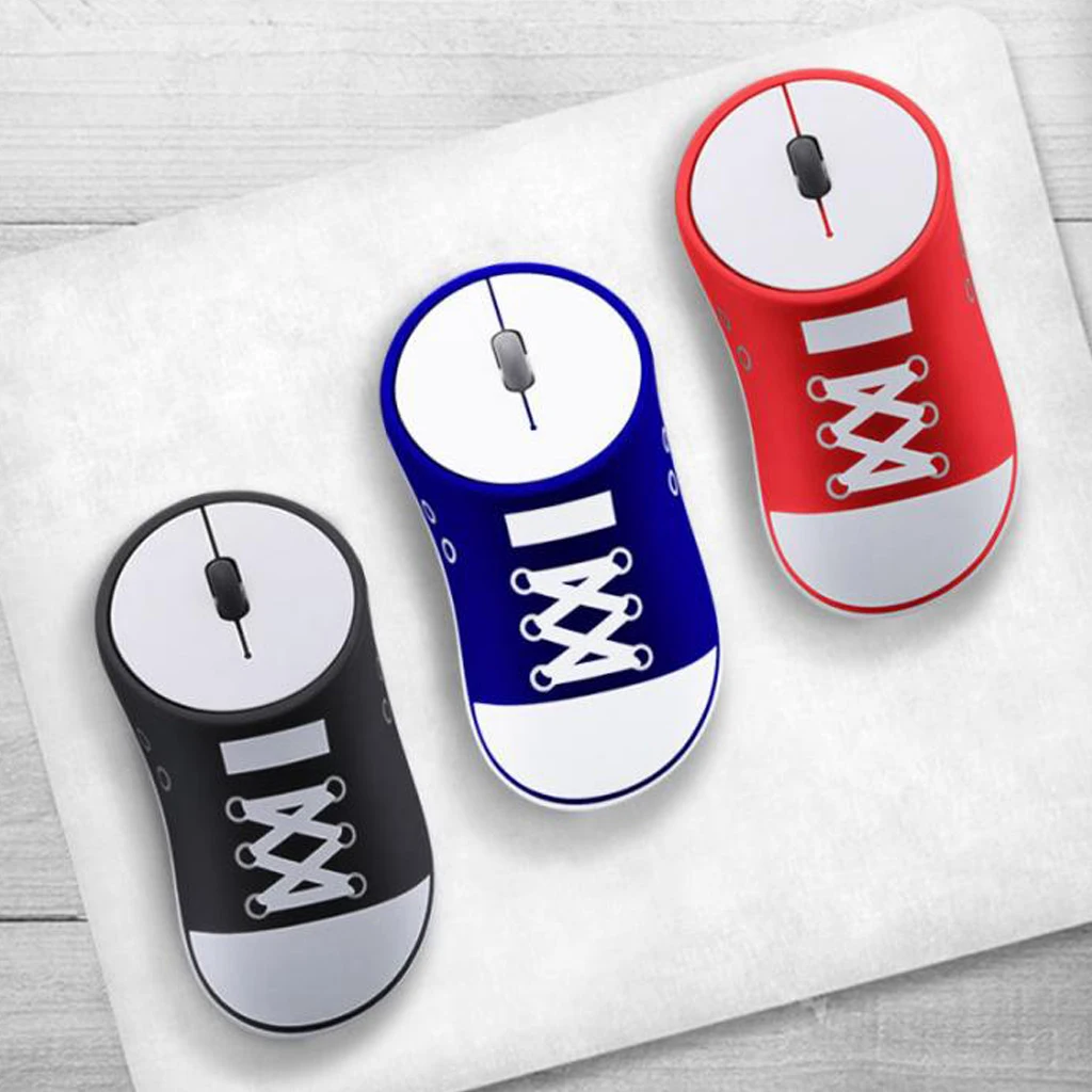 Portable 2.4G Wireless Mouse Ultra-silent Shoes Shaped Mice For Computer Laptop