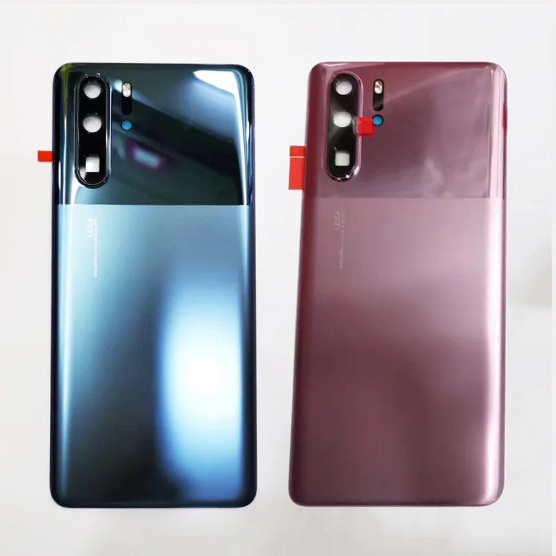 Для huawei P30 Pro крышка батареи задняя дверь корпус крышка стекло с камерой стекло объектив туманная Лаванда Мистик синий