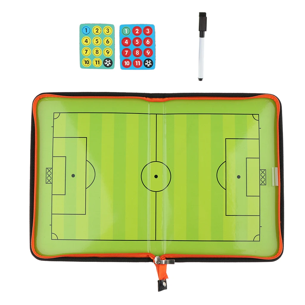 Soccer Coaching Board Football Tactics Strategy Training Clipboard Durable