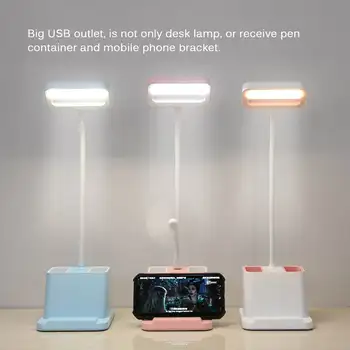 

2020 2 in 1 NEW Desk LED Lamp Qi Wireless Charger Phone Charger Phone Holder For Qi-enabled Smart Phone
