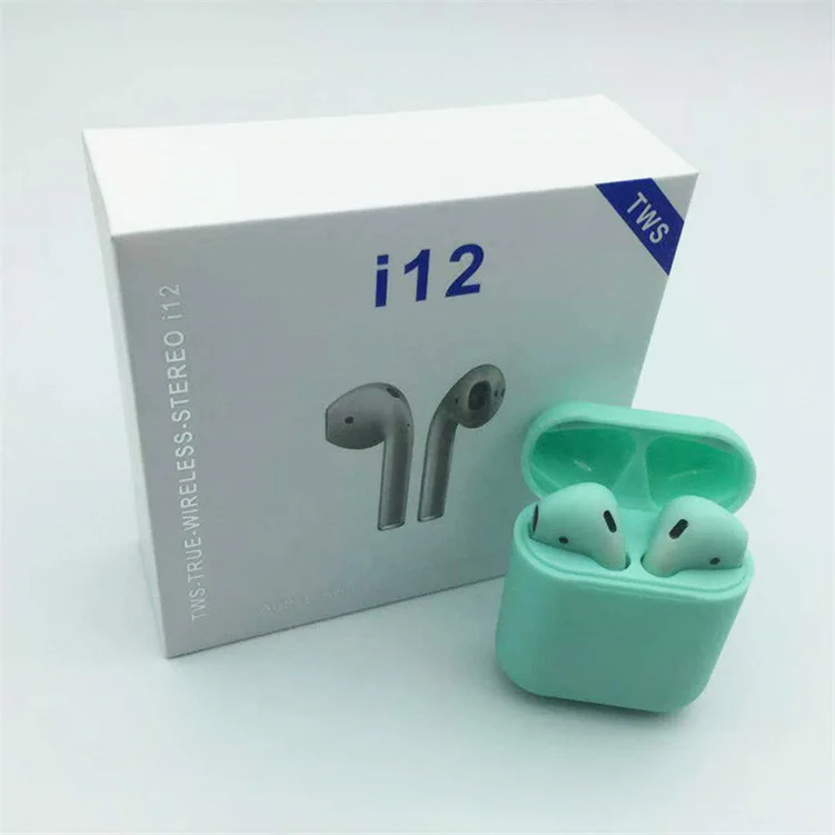 

Original earphones i12 TWS wireless Bluetooth 5,0 earphone sports sweatproof earphones touch by
