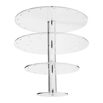 

Clear Multi-layer Round Cake Cupcake Stand Wedding Birthday Tower Cake Decor Rack Festival Supplies Cupcake Storage Holder