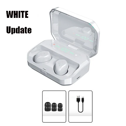 New Xiaomi Mijia Youpin TWS Wireless bluetooth headset IPX 7 waterproof black bluetooth earphone - Цвет: white update