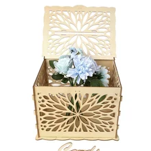 DIY коробка для свадебных подарочных карт деревянная копилка с замком красивые свадебные украшения для вечеринок на день рождения