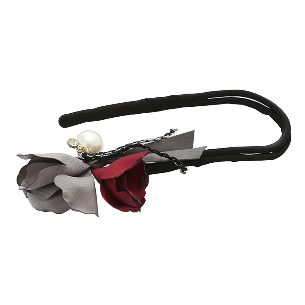 Double Flowers Women With Pearls Tool Headband Wreath Fashion DIY Accessories Magic Hair Styling Daily Gift 1 Double Flowers Women With Pearls Tool Headband Wreath Fashion DIY Accessories Magic Hair Styling Daily Gift 3