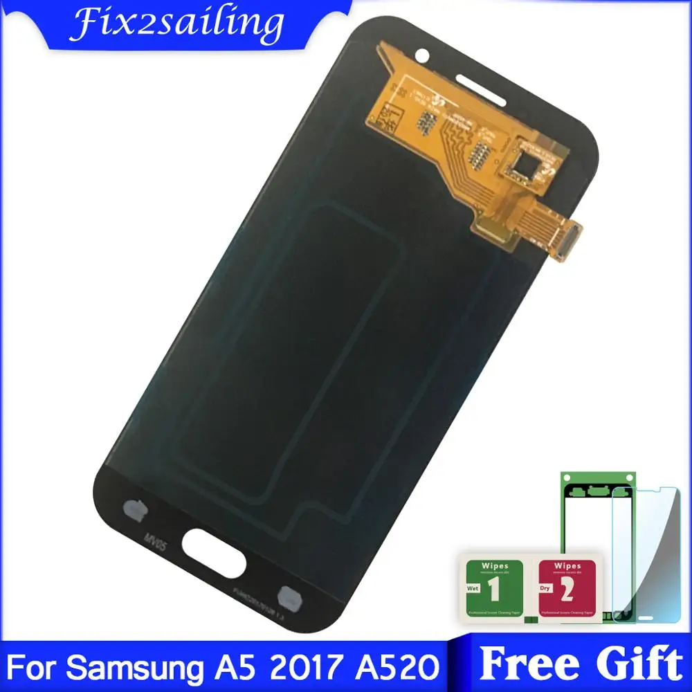 ЖК-дисплей Super AMOLED для Samsung Galaxy A5 2017 A520 A520F A520F/DS сенсорный экран сменный дигитайзер