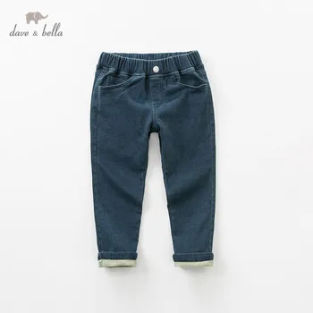 

DBK11872 dave bella autumn kids girl fashion denim blue jeans pants children full lengthpants infant toddler trousers