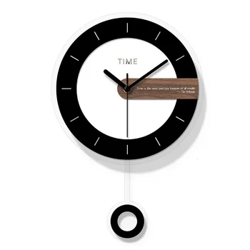 

2020 creative acrylic swing wall clock, Amazon hot sale, fashion modern wall clock, send friends, birthday gift