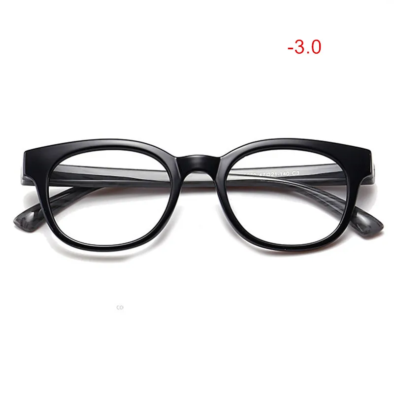 UVLAIK близорукость очки оправа для мужчин близорукие прозрачные очки оправа с диоптрией-1,0 1,5 2,0 2,5 3,0 3,5 4,0 - Цвет оправы: Черный зеленый