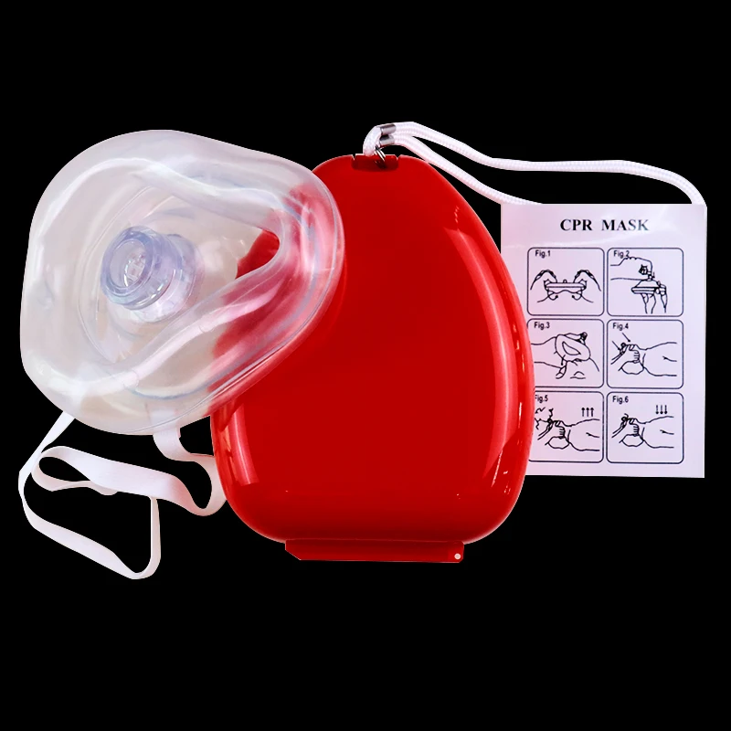 Реаниматорная маска для реаниматора CPR спасательные маски первой помощи дыхательная маска для СЛР односторонний клапан инструменты сердечно-легочная реанимация