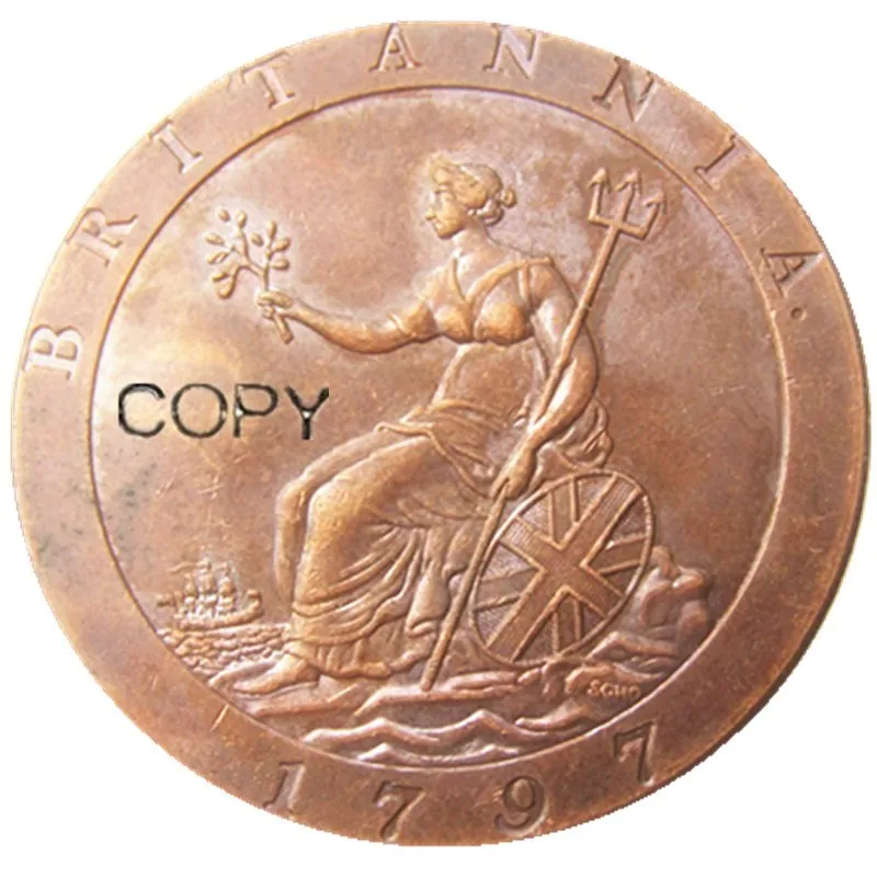 Великобритания 1 пенни-Джордж III 1797 монет