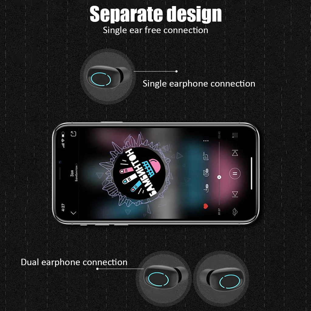 Мини L18 TWS V5.0 Bluetooth наушники 3D True беспроводные Bluetooth наушники стерео наушники с микрофоном беспроводная bluetooth-гарнитура