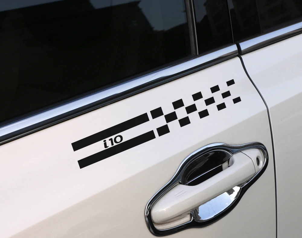 2PCS Auto Window B Pillars Trim Covers Sticker Car Column External Decorative Car Decal Stickers For Hyundai i10 Car Accessories (7)