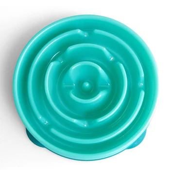 

Prevent Obesity Food Dogs Cat Supplies Eating Healthy Diet Puppy Anti Choking Snail Shape Slow Feeder Pet Bowl