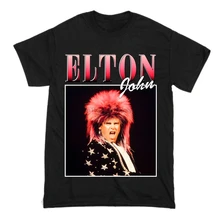 Los hombres T camisa VINTAGE de Elton John camiseta mujeres camiseta