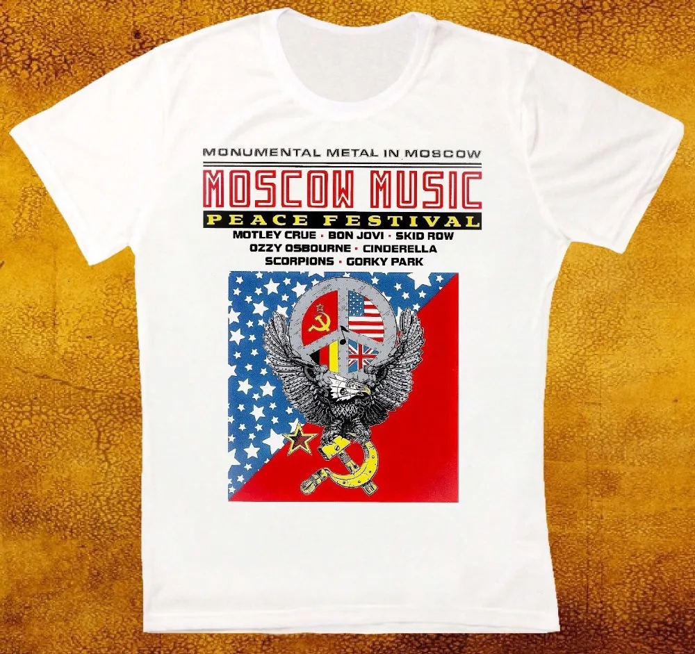 Хлопковые футболки с крутым дизайном 3D фестиваль мира в Москву Постер СССР Ретро