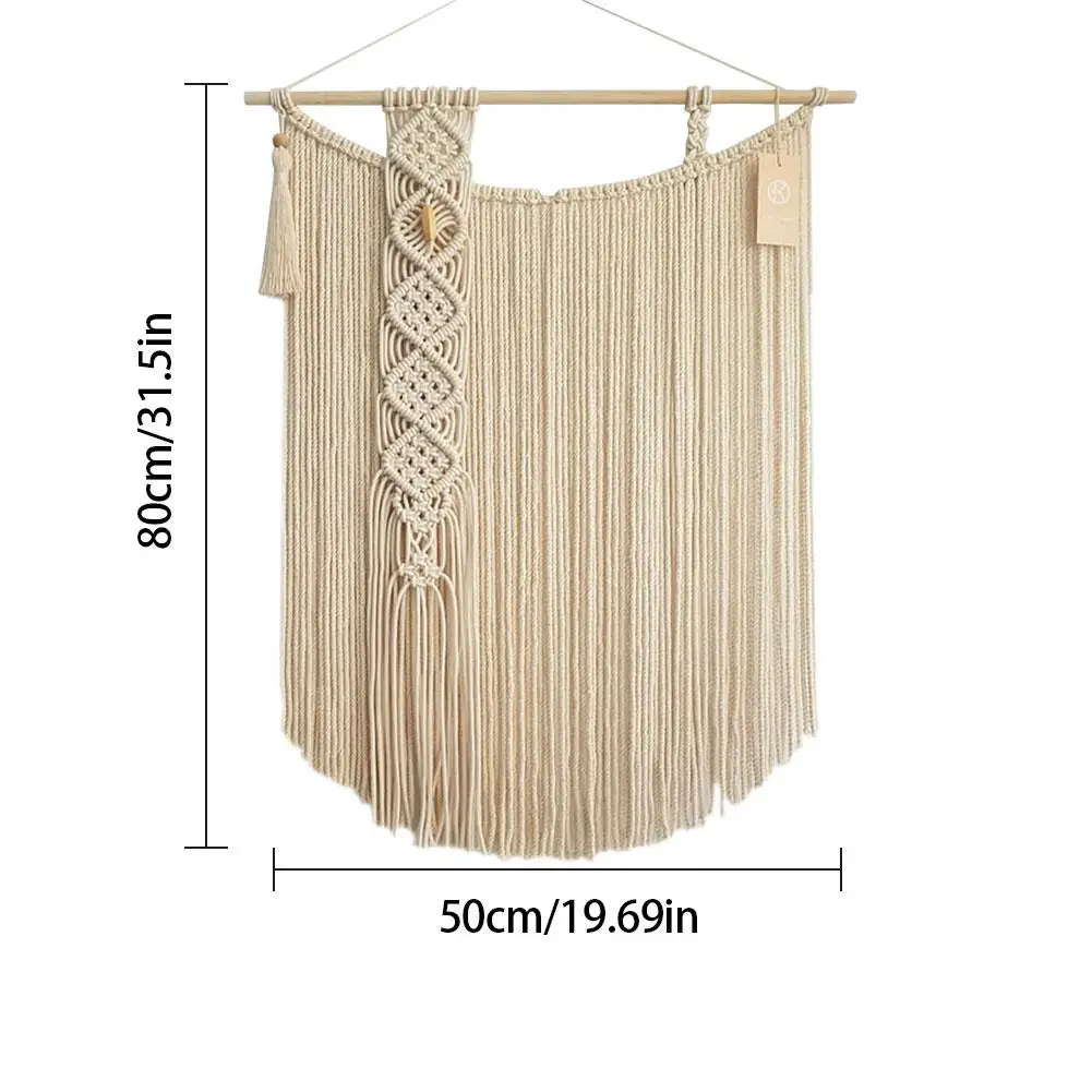 Макраме тканый хлопок стене висит Boho Chic богемный комнаты гобелен с геометрическим рисунком красивые художественные квартира украшения комнаты