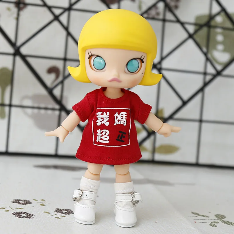 Одежда для малышей от mo-lly jasmine, версия BJD, Красная Шапочка для верховой езды, клоун, ведьма, можно носить, Повседневная футболка, кукольная одежда, пальто