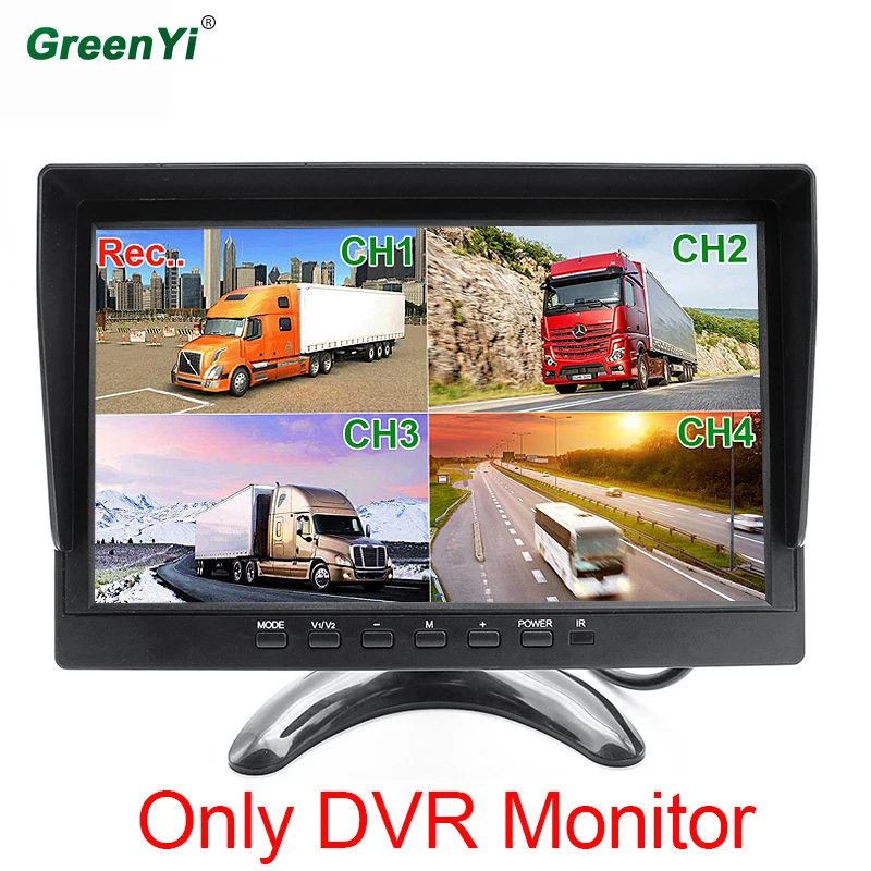 10,1 дюймовый AHD 1920*1080P TFT lcd Автомобильный MP5 4CH DVR рекордер монитор с AHD Starlight ночное видение парковочная камера - Название цвета: only AHD MONITOR