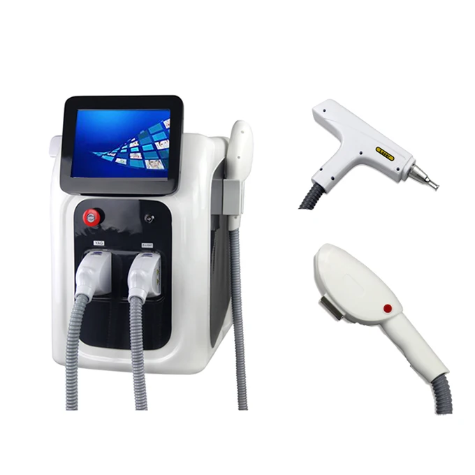 

2 in 1 OPT SHR IPL Fast Hair Removal Machine Nd Yag Laser Tattoo Removal Elight Skin Rejuvenation Machine 100000 shots