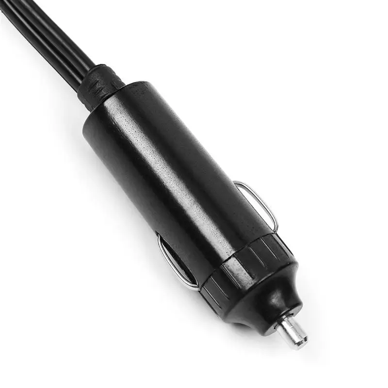 12V портативный автомобильный антиобледенитель, обогреватель для электромобиля, нагревательный вентилятор, антизапотеватель для ветрового стекла, размораживатель с прикуривателем(черный