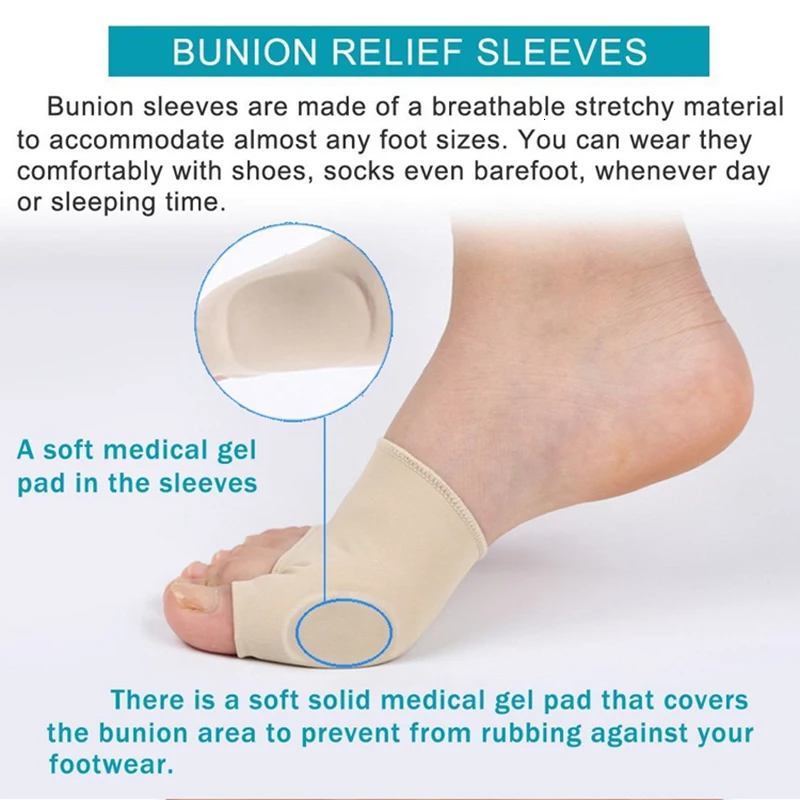 7 шт./компл. Bunion гелевый корректор прокладка стрейч нейлон Hallux Valgus протектор Защита носок Сепаратор ортопедические поставки Уход за ногами инструмент