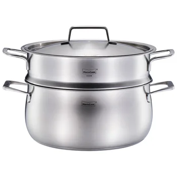 

Stainless steel steam boat 304 2-layer double layer gas supercharged from induction furnace to universal family soup