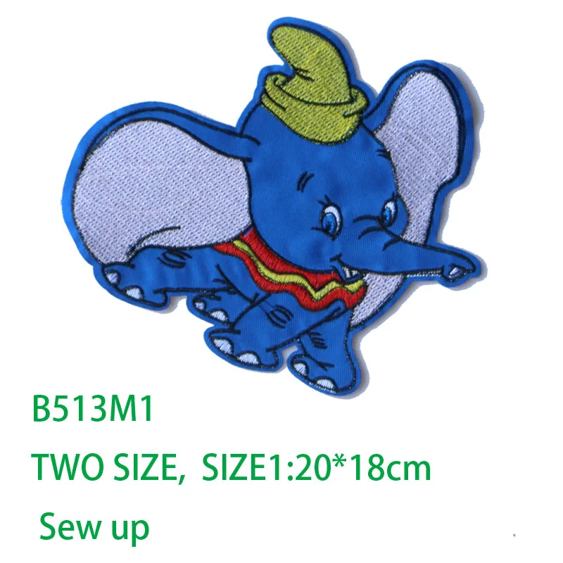 1 PCS Cute Small Animal Elephant Patch for Clothing Sticker for Children Boy Girl DIY Patches 3D T-shirt Heat Transfer badges