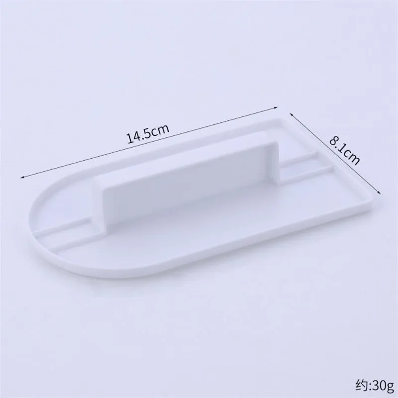 Icing Fondant Cake Decorating Sugar Craft Sugarcraft Icing Mold Plastic Cake Smoother Spatulas Scraper Polisher Tools silicone spatula cake decorating tools cream spatula silicone scraper cake scraper cake spatula 1 Pcs