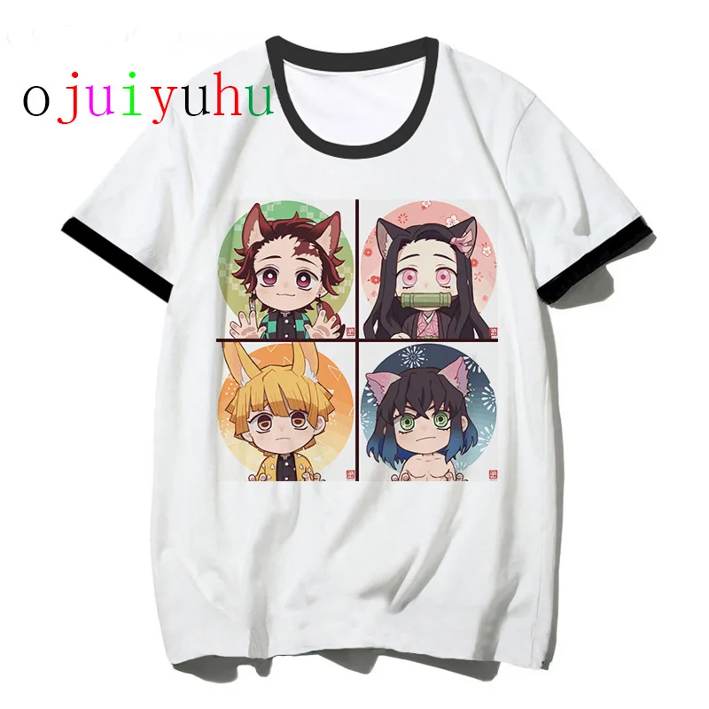 Новая футболка kimetsu no yaiba demon slayer женская с графическим рисунком японским аниме