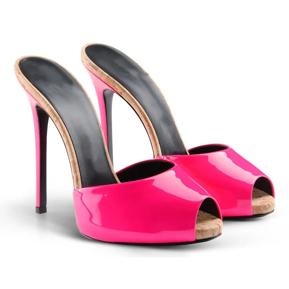 

2020 Female One Word Drag Gao Fine With Sexy Fish Mouth Sandals