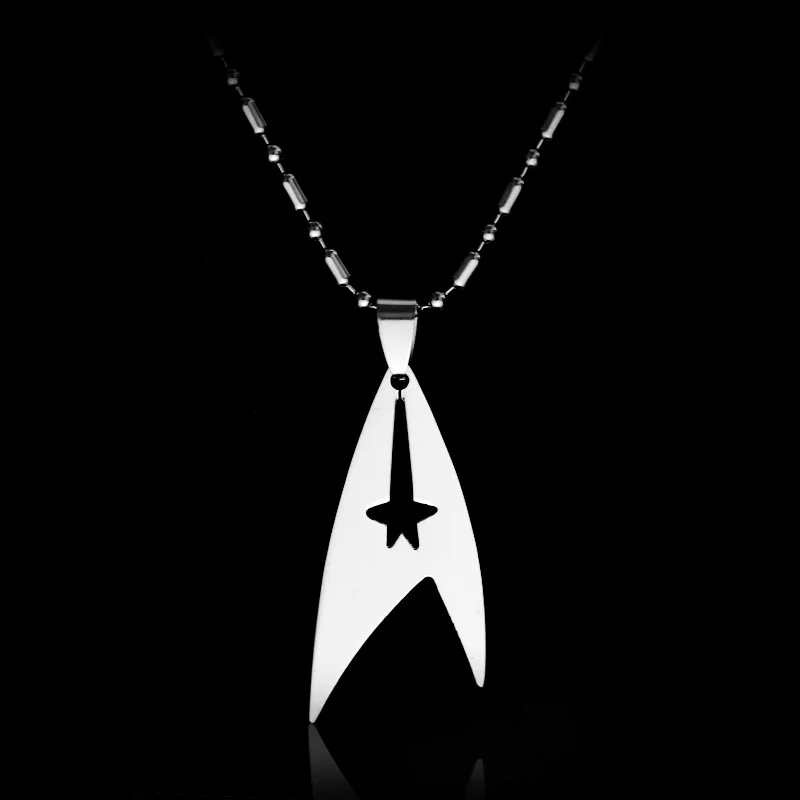 Лидер продаж Звездные войны Trek ожерелье космическая разведка амулет серебряная звезда металлическая подвеска ювелирные изделия для мужчин женщин модные аксессуары