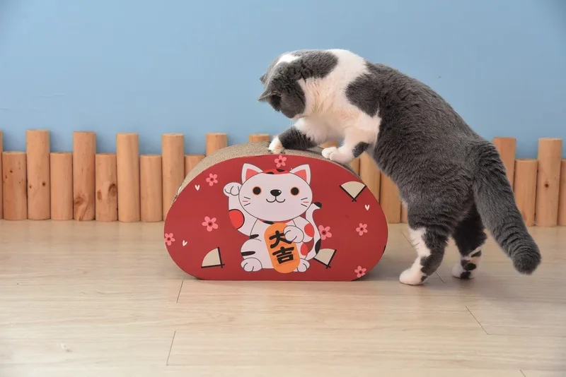 

Cat Teaser Toy Corrugated Paper Cat Nest Cat Scratching Board Cat Sofa Cat Toy Molar Medium And Small Cat Toy