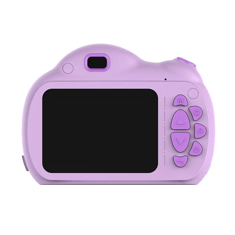 Purple Детская Камера 2,4 дюймовым HD монитором под управлением Screen1080P Камера Автоспуск Камера мини Камера видео Регистраторы детская Камера игрушки для детей - Цвет: Purple